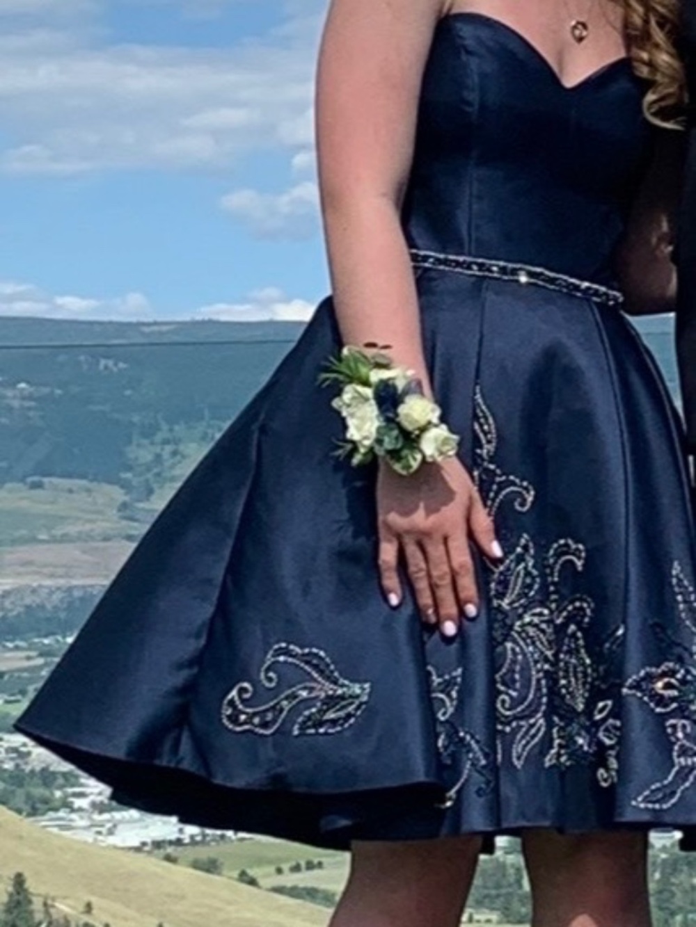 Prom dress navy blue